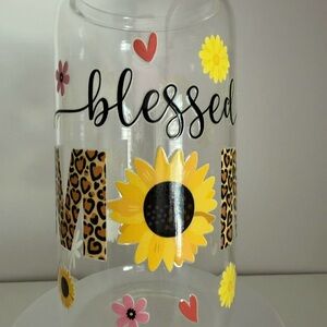 Charming Sunflower Glass Cup visit